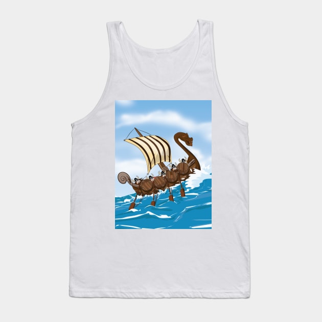 Viking Long Boat Tank Top by nickemporium1